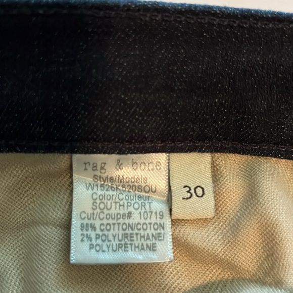 Rag & Bone Jean Capri Mid Rise Size 30 - Picture 14 of 16
